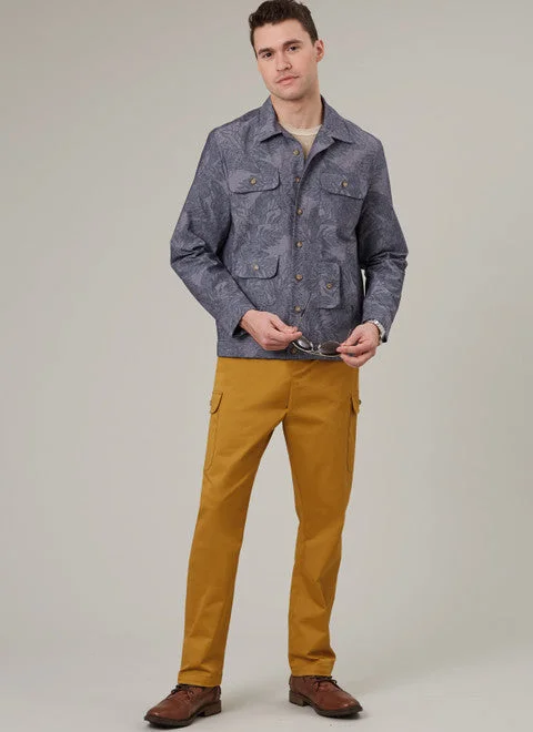 Casual Fleece Jacket-McCalls Men's Jacket, Shorts & Trousers M8393