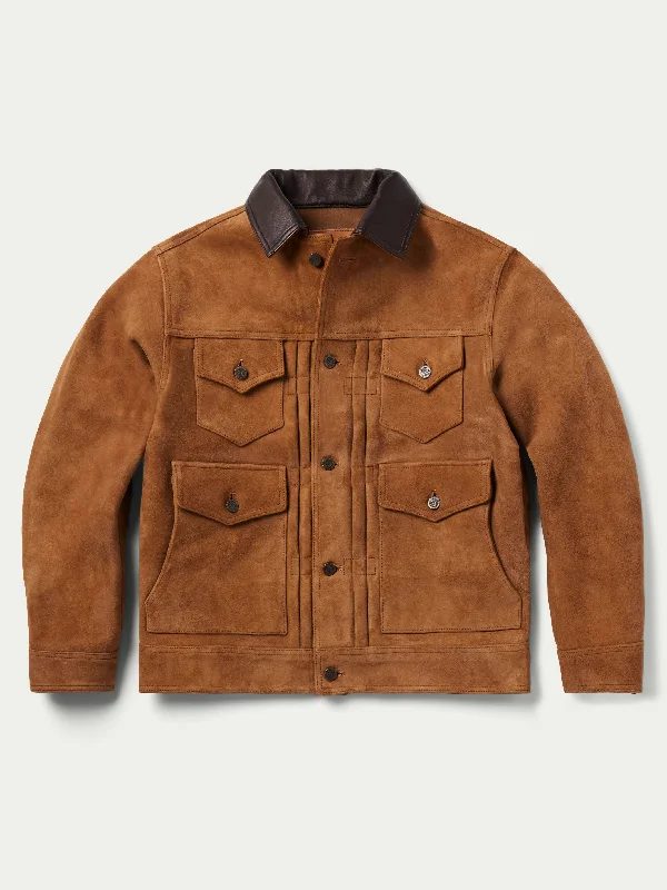 Zip Off Jacket-Roughout Trucker Jacket