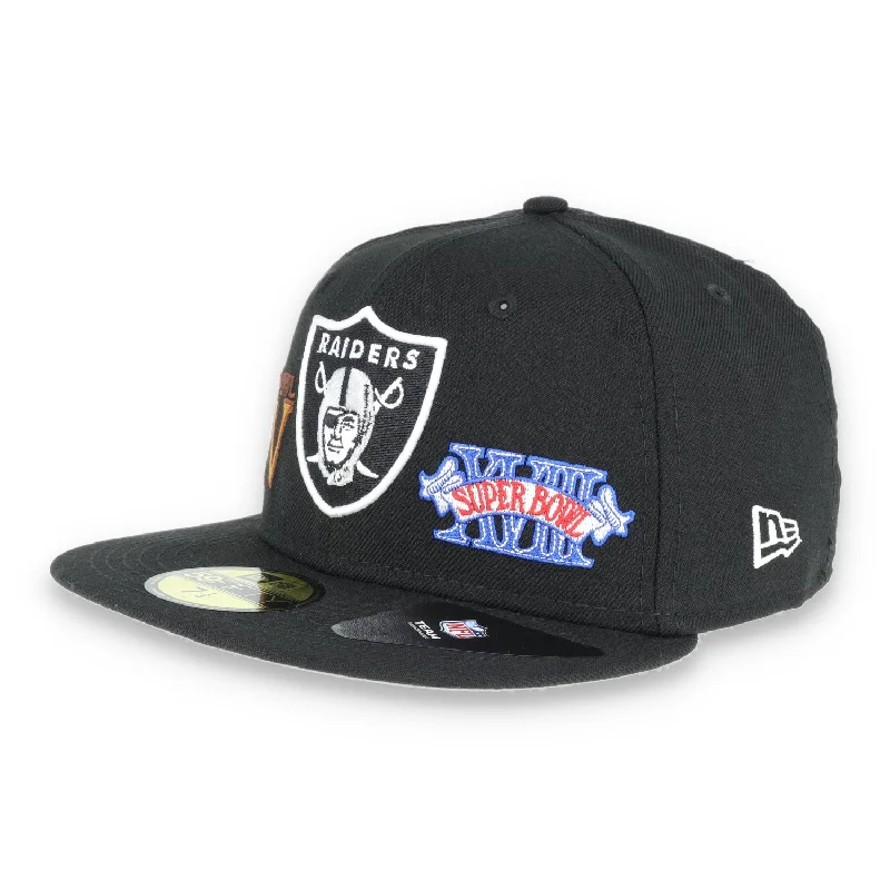 Team Cap-LAS VEGAS RAIDERS Q2 WS PATCH 59FIFTY FITTED HAT