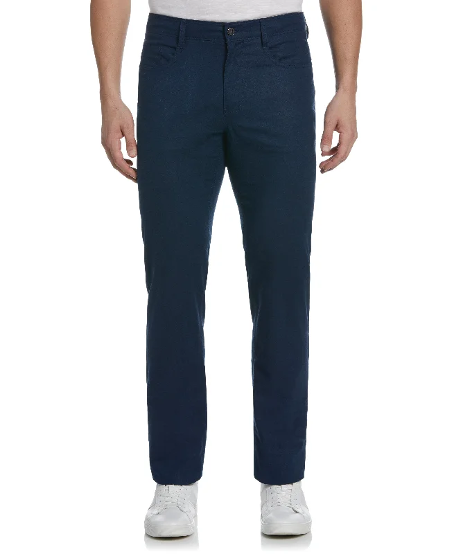 Comfortable Stretch Pants-Linen-Blend 5-Pocket Pants