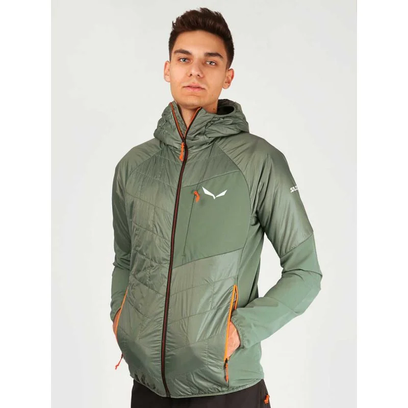 Classic Zip Jacket-Salewa Ortles Hybrid Twr Mens Jacket - Green