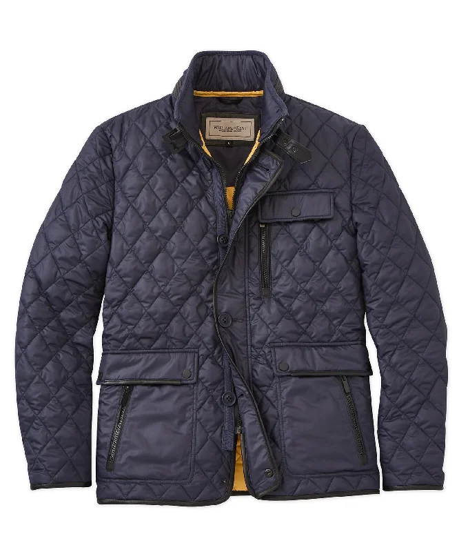 Warm Puffer Jacket-Major Diamond-Quilted Jacket