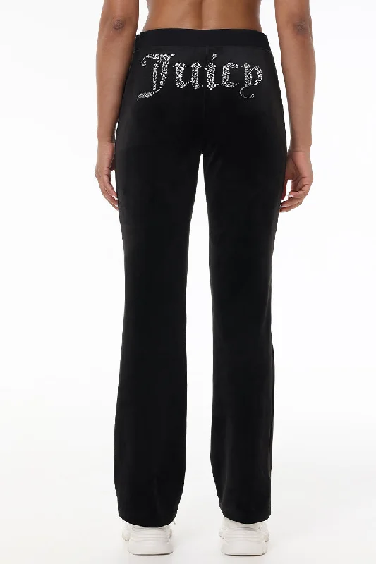 Easygoing Pants-Mixed Crystals Velour Track Pants