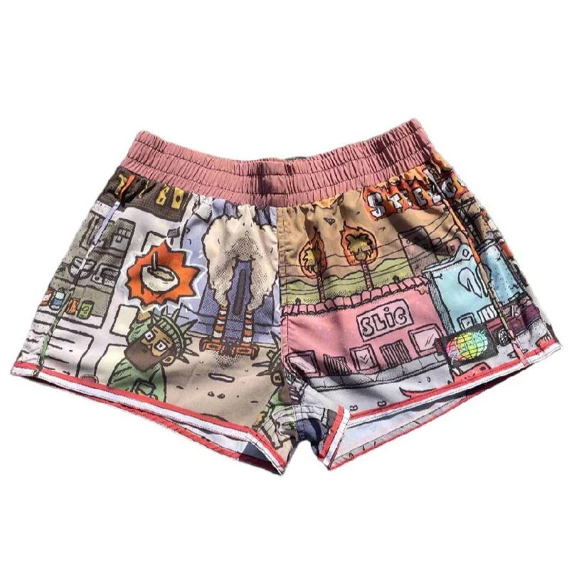 Cargo Shorts-BART OATMEAL 2" Women's Shorts