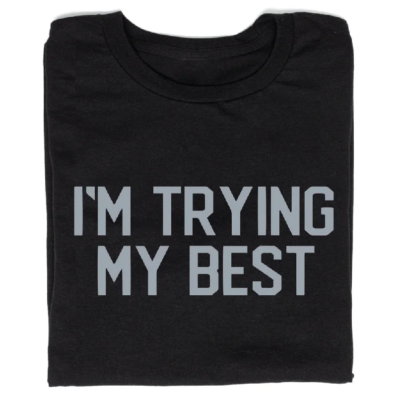 Retro T-shirt-Dan Patrick: Trying My Best