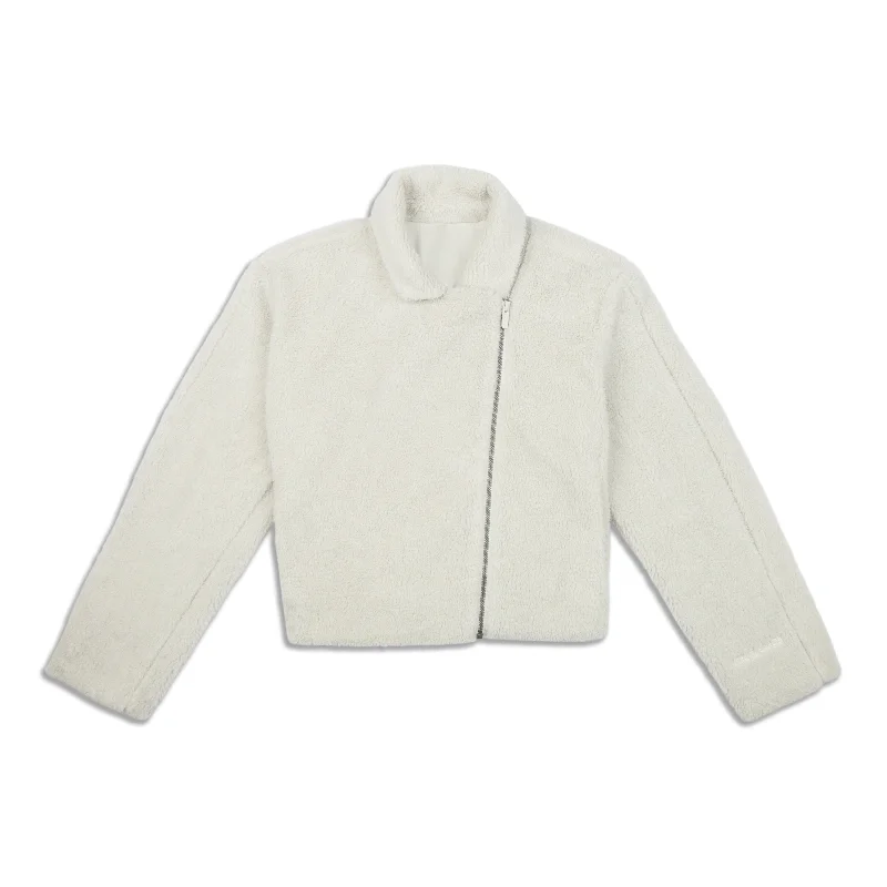 Performance Jacket-Textured Fleece Collared Jacket - Resale