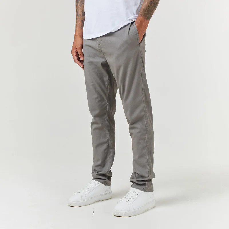 Adjustable Waist Pants-Classic Chino | Dark Grey