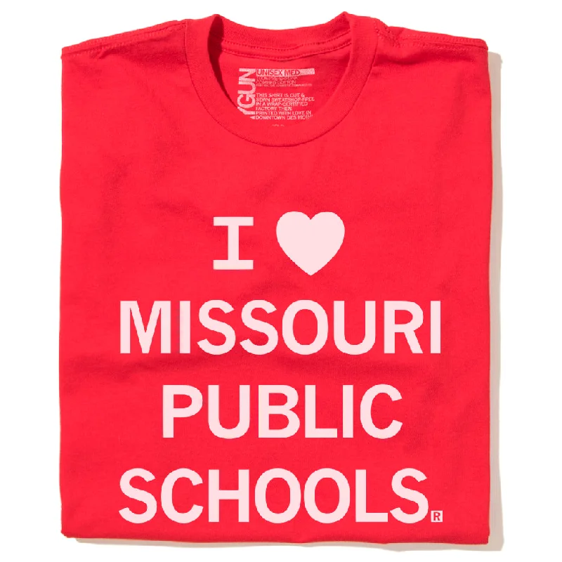 Quick-Dry Tee-I Heart Missouri Public Schools (R)