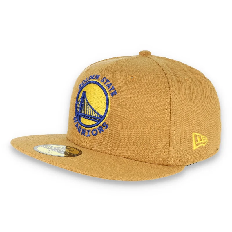 Casual Street Hat-Golden State Warriors New Era 59Fifty Fitted Hat- Panama Tan