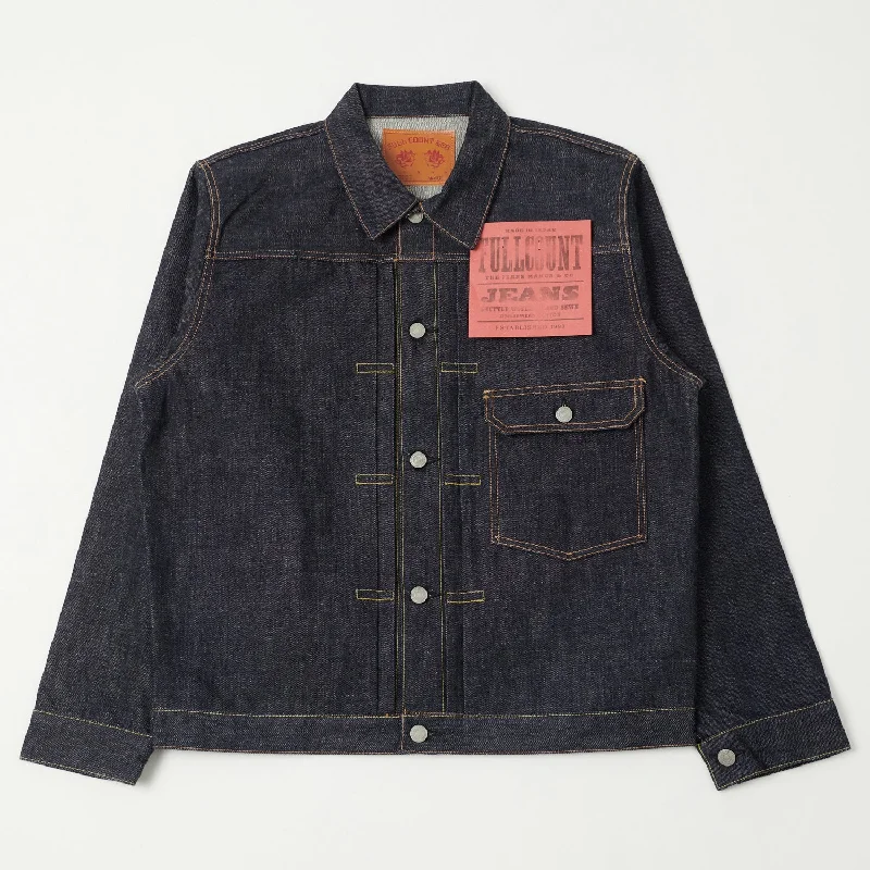 Travel Jacket-Full Count 2107 13.7oz Type I Denim Jacket - Raw