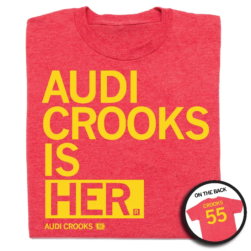 Athletic Fit T-shirt-Audi Crooks Is Her