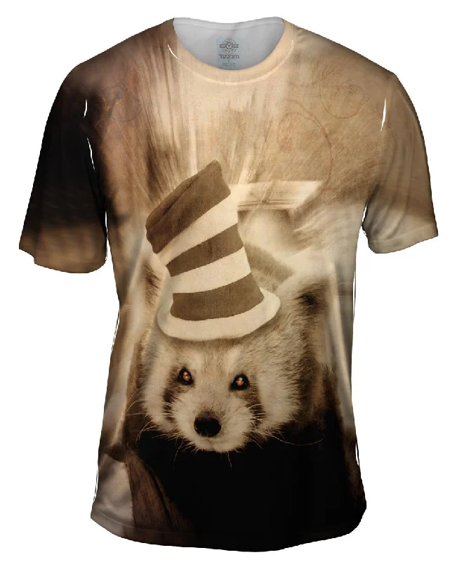 Vintage Graphic T-shirt-Crazy Hat Panda