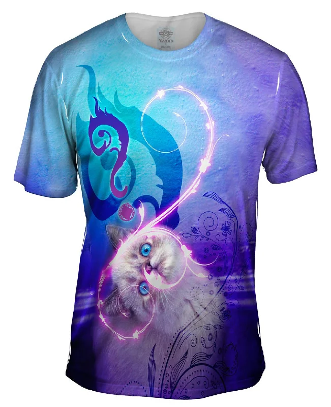 Colorful T-shirt-Confused Exotic Kitten