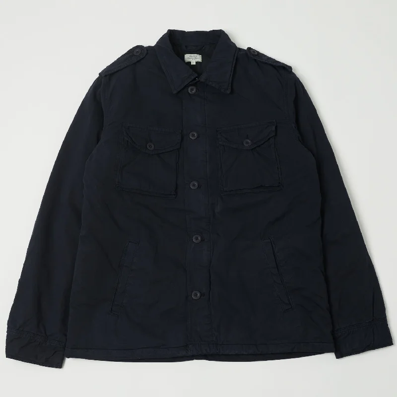 Sports Jacket-Hartford AYD6121 Jonah Military Jacket - Navy