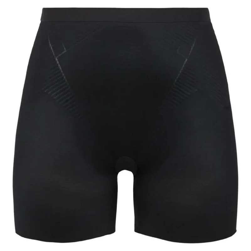 Trendy Beach Shorts-SPANX | Thinstincts 2.0 Girl Shorts in Black