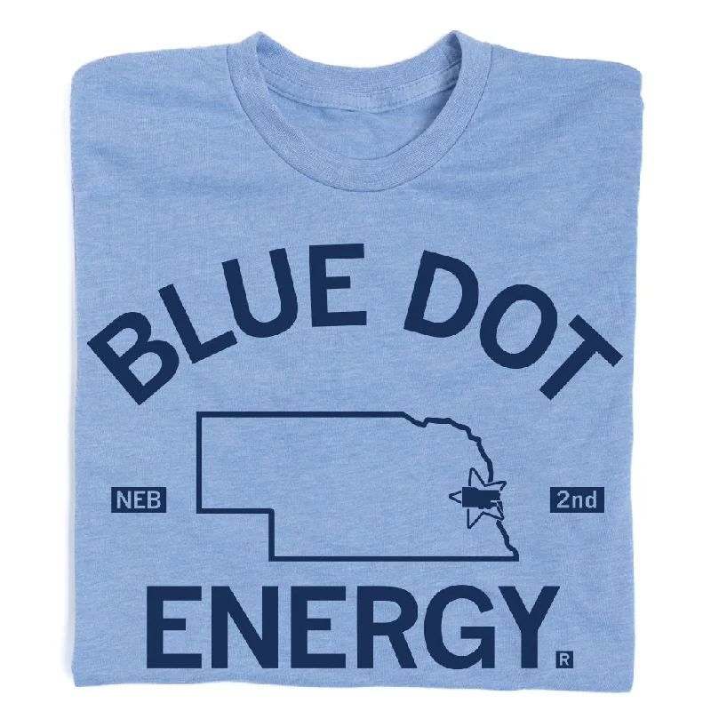 Bright Color T-shirt-Blue Dot Energy Graphic