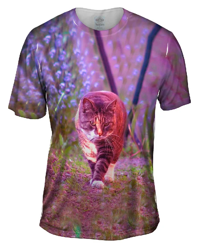 Summer T-shirt-Cat On A Stroll