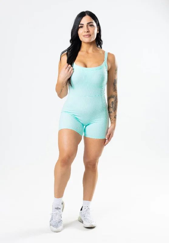 Slim Fit Shorts-CloudRib™ Strappy Sculptseam™ Shortsuit Poolside