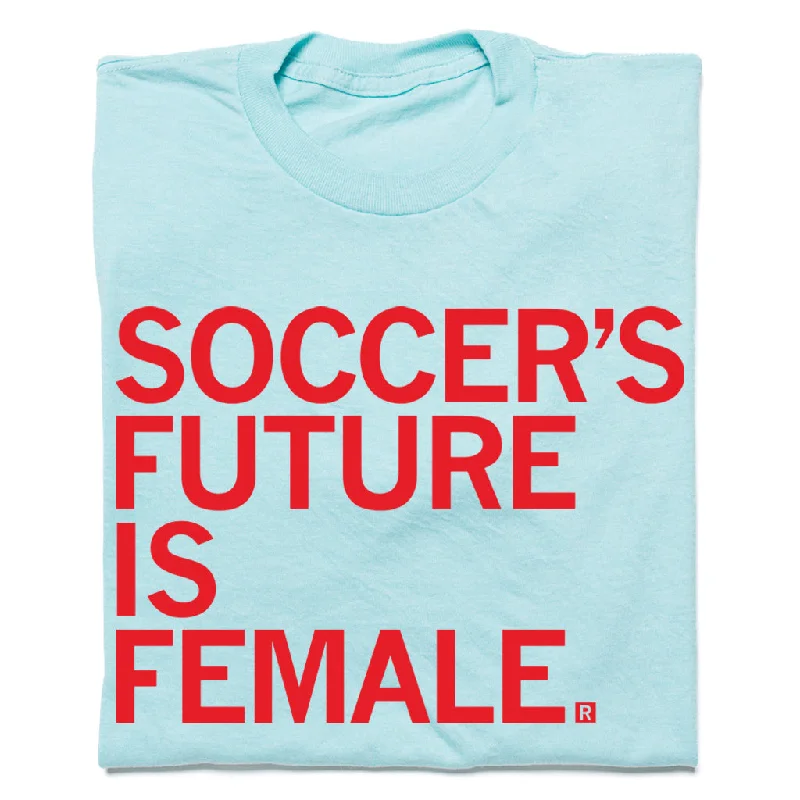 Artistic T-shirt-Soccer's Future Is Female Blue