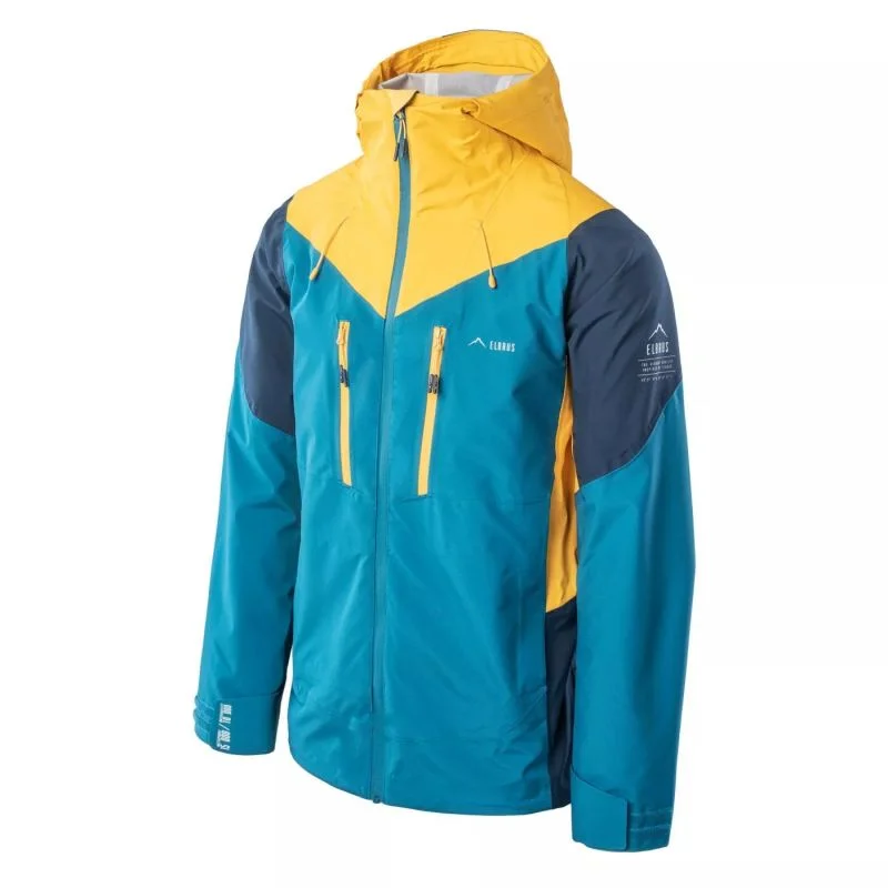 Heavy Insulated Jacket-Elbrus Mens Malaspina II Jacket - Blue/Yellow