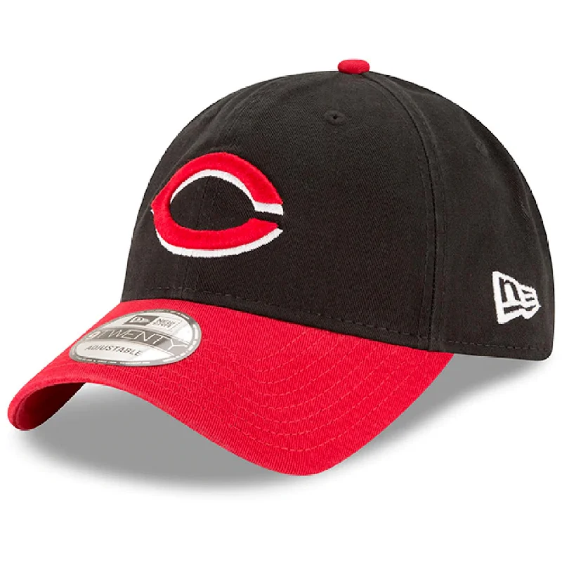 Fun Bucket Hat-Cincinnati Reds New Era Black/Red Alternate Replica Core Classic 9TWENTY Adjustable Hat