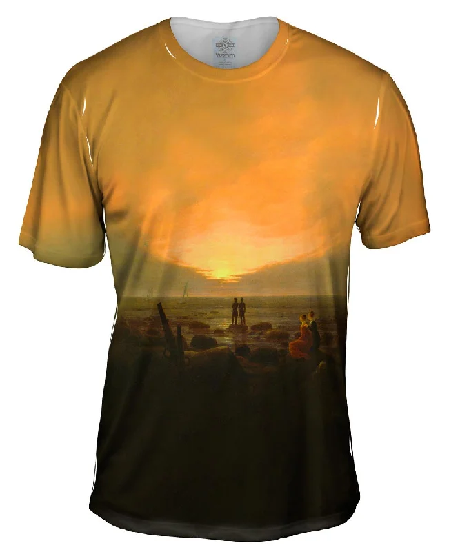 Stylish T-shirt-Caspar David Friedrich - "Moonrise by the Sea" (1821)