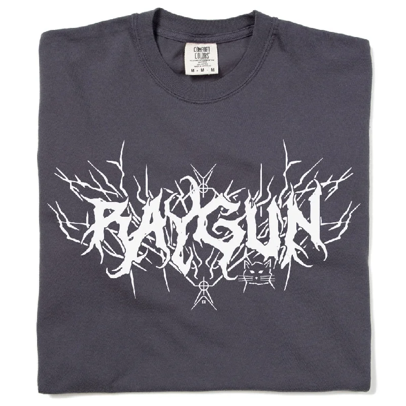 Eco-Friendly T-shirt-RAYGUN Metal Logo Heavyweight