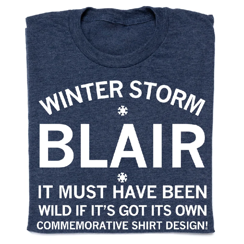 Unique Print T-shirt-Winter Storm Blair