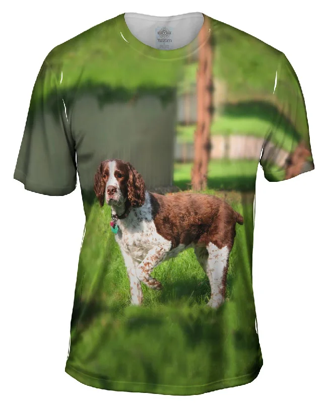 Sports Fan T-shirt-Cocker Spaniel Pointing