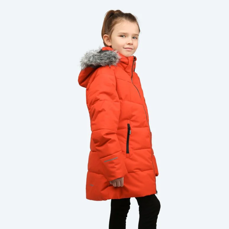 Bomber Jacket-Icepeak Junior Leona Jacket - Red