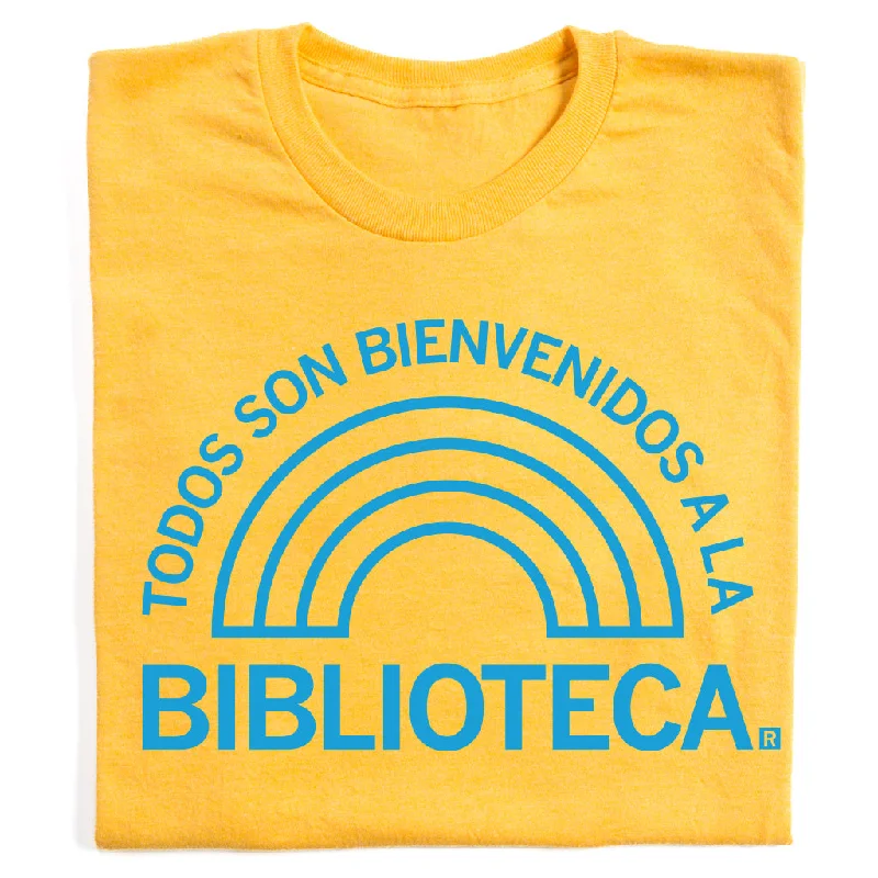 Adventure T-shirt-Everyone is Welcome at the Library Spanish