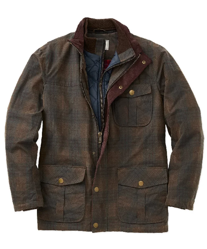 Everyday Jacket-Waxed Cotton Plaid Jacket