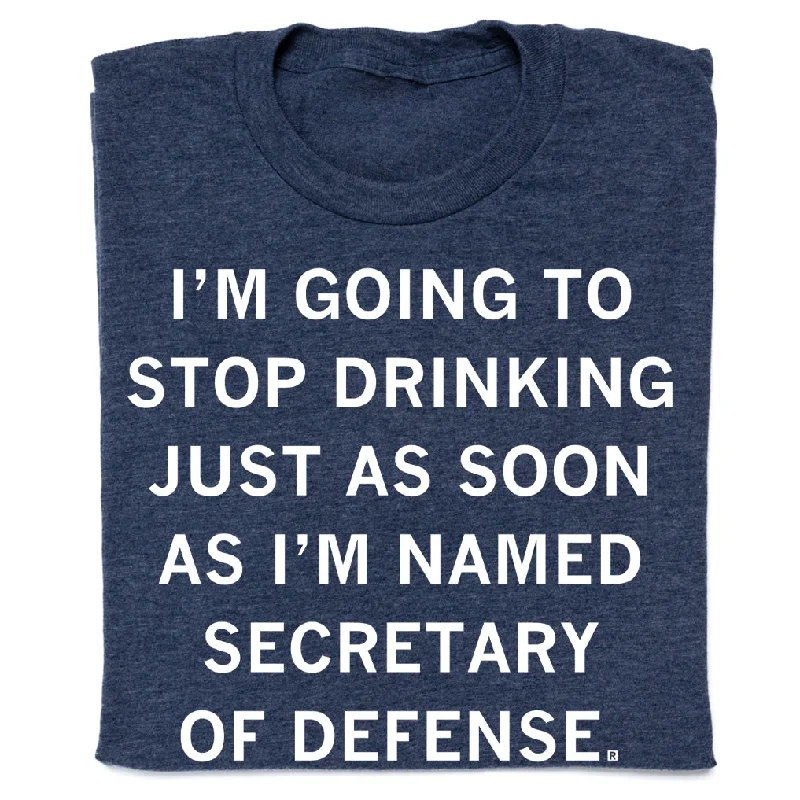 Logo T-shirt-Secretary of Defense Drinking