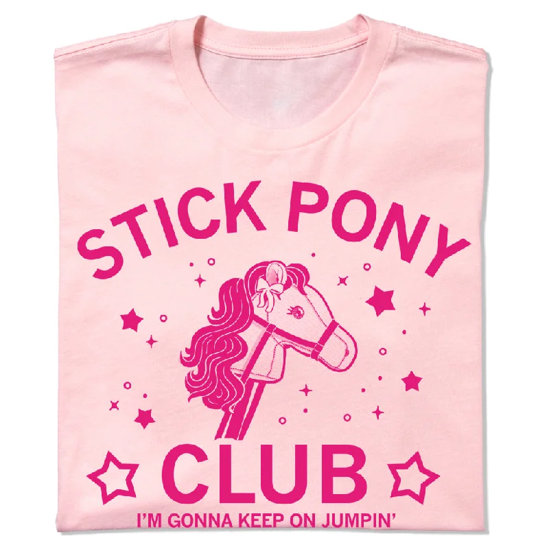 Holiday T-shirt-Pink Stick Pony Club