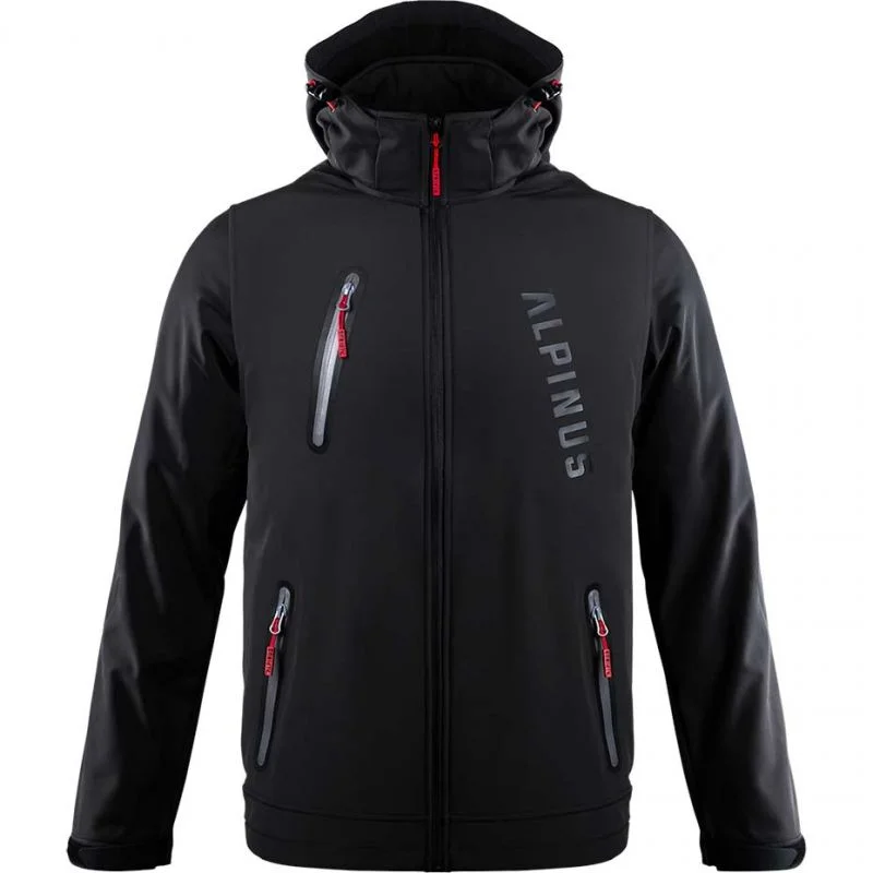 Tailored Jacket-Alpinus Mens Denali Softshell Jacket - Black