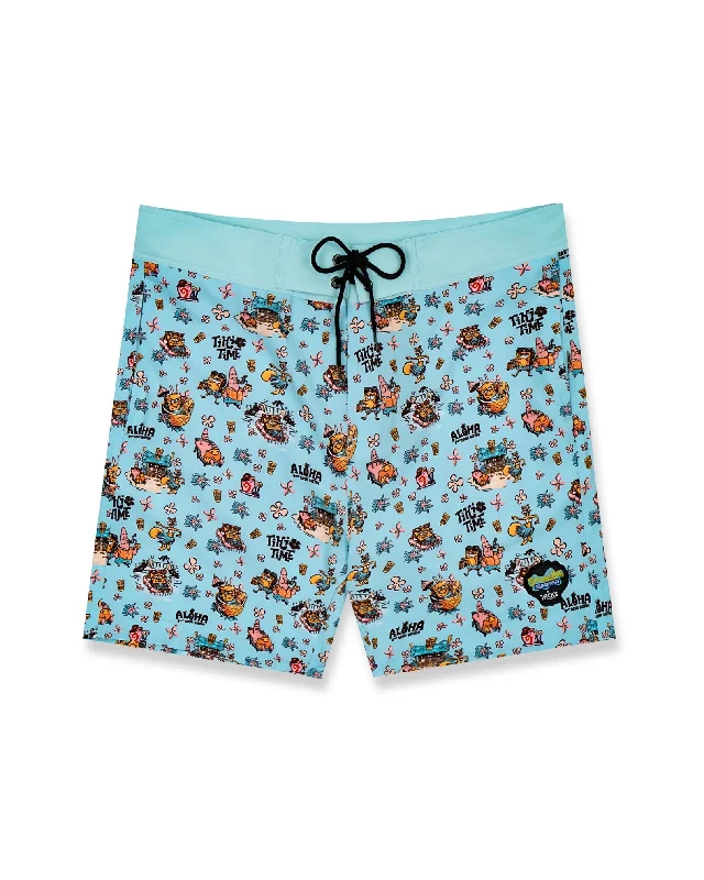 Relax Fit Shorts-SpongeBob Squarepants x Jack's "Aloha Time" Shorts