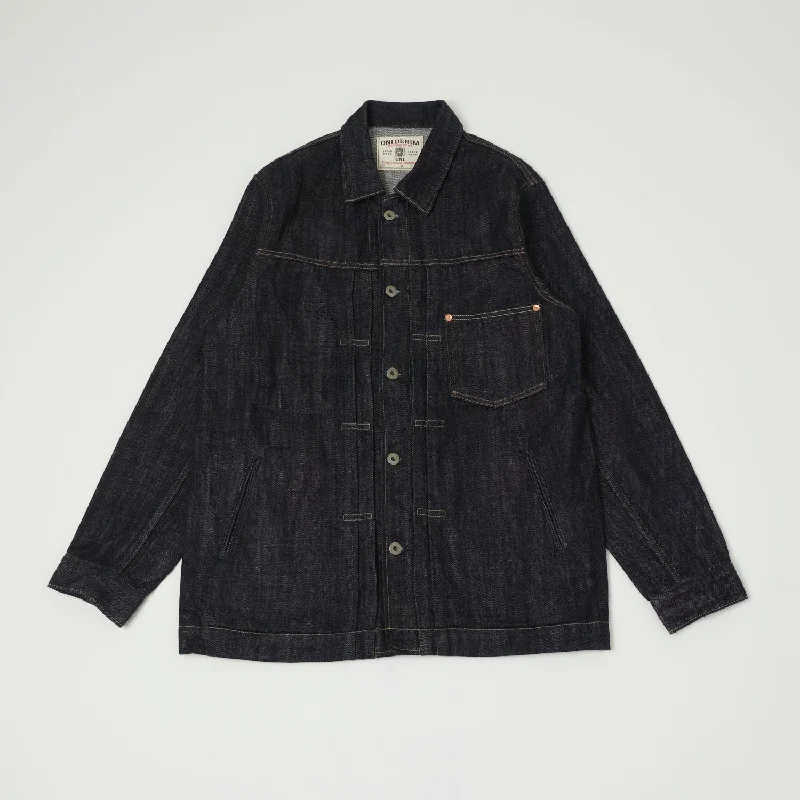 Lightweight Jacket-ONI 03128 12oz Loose Weave Denim Coverall Jacket