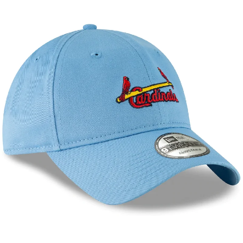 Beach Hat-St. Louis Cardinals New Era Light Blue Cooperstown Collection Core Classic Replica 9TWENTY Adjustable Hat