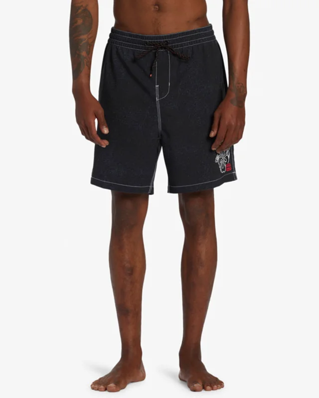 Comfortable Fit Shorts-Riot Layback 18.5" Boardshorts