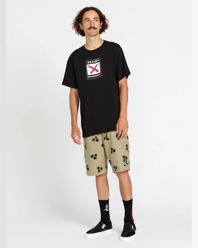 Custom Shorts-Schroff X Volcom Elastic Waist Shorts