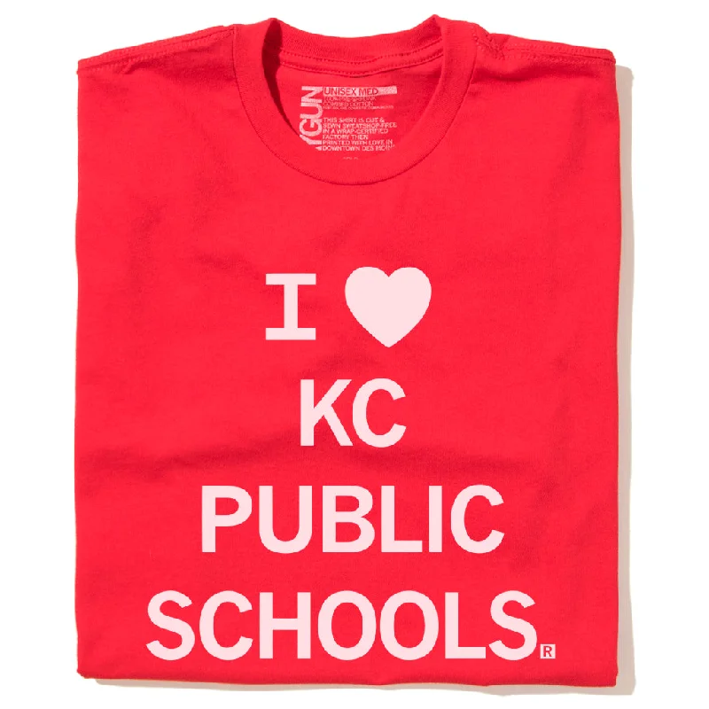 Personalized Graphic T-shirt-I Heart Kansas City Public Schools (R)