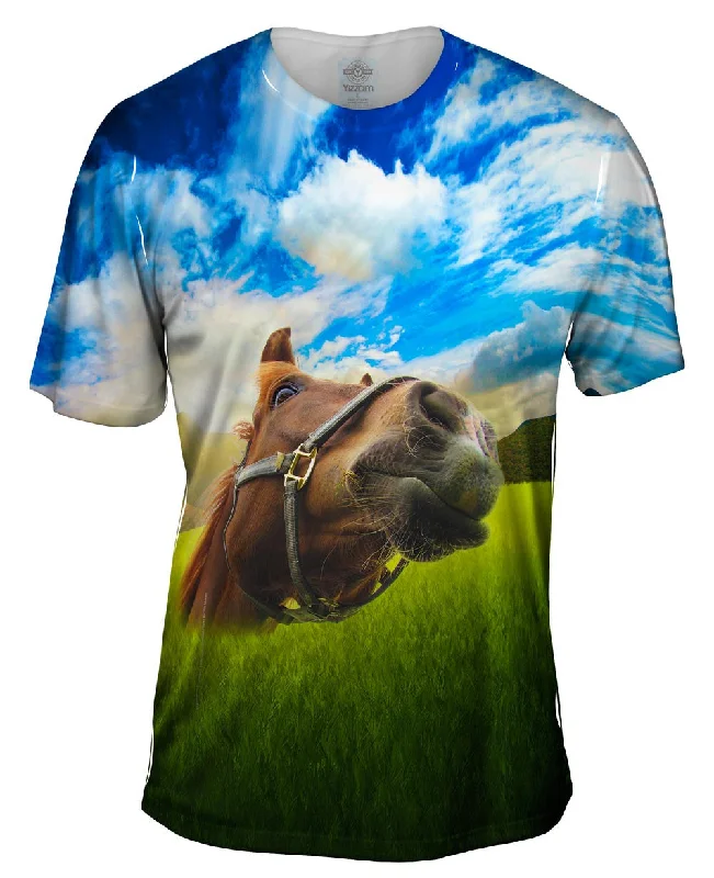 Quick-Dry T-shirt-Closeup Horse