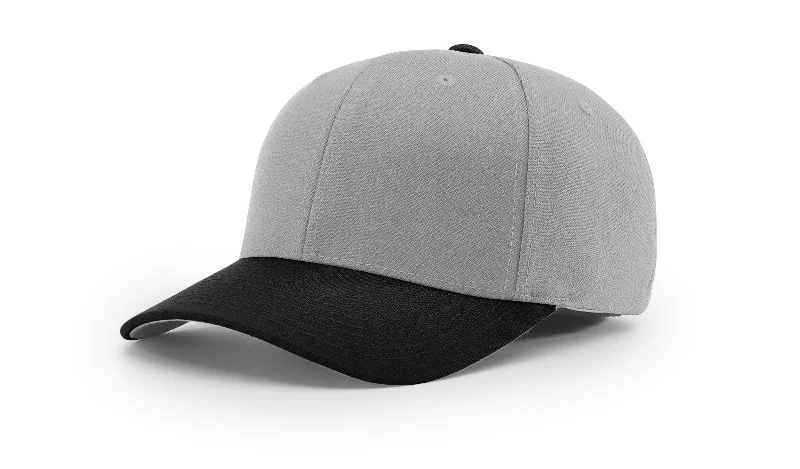 Boater Hat-Richardson Wool Blend R-Flex Fitted Hat-Grey/Black