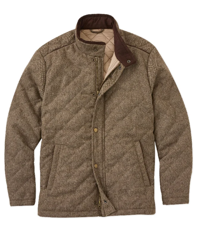 Protective Jacket-Quilted Wool-Blend Jacket