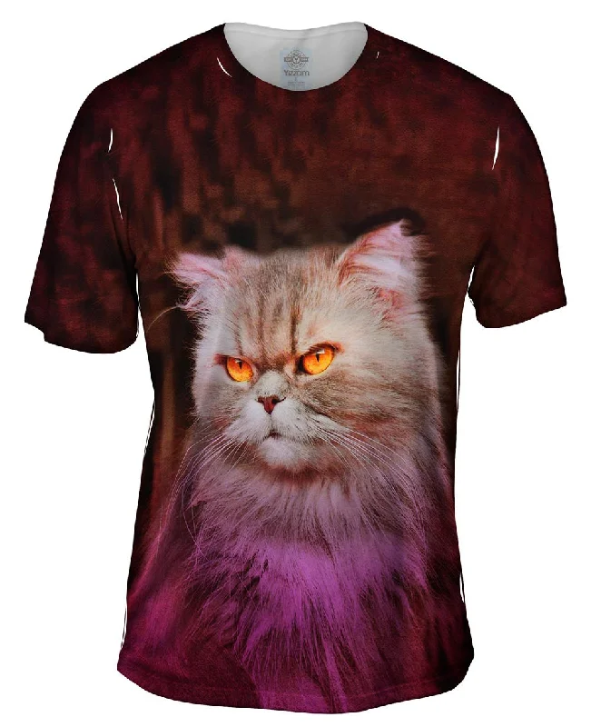 Relaxed Fit T-shirt-Creepy Kitten