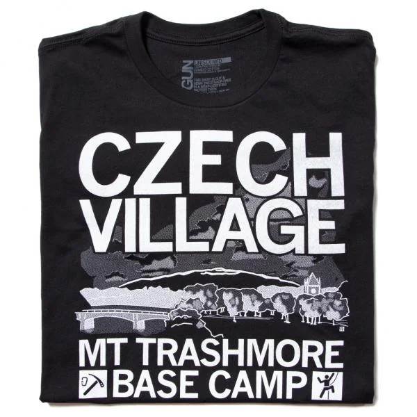 Light Cotton Tee-Czech Village: Mt. Trashmore Base Camp (R)