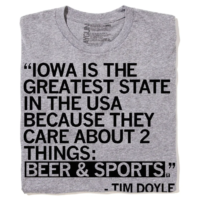 Urban T-shirt-Iowa: Beer & Sports (R)