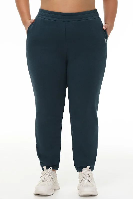 Classic Fit Jeans-Plus-Size Fleece Sweatpant