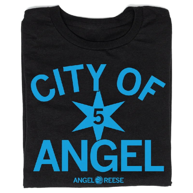 Unique Print T-shirt-City of Angel