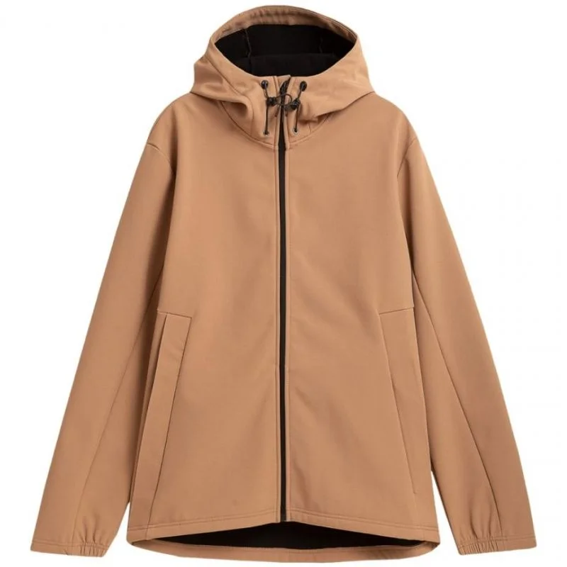 Warm Puffer Jacket-Outhorn Mens Softshell Jacket - Light Brown